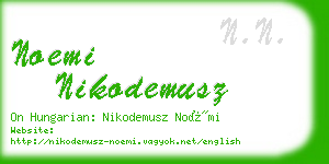 noemi nikodemusz business card